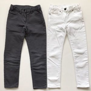 J. Crew Bundle of Grey and White Stretch Jeans